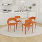4 Piece Set Of Modern Designed Single Chairs With Folding Square Table