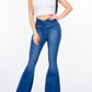 American Bazi - High Waist Pull On Flare Jeans