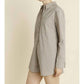 Aureum - Oversized Striped Shirt Romper