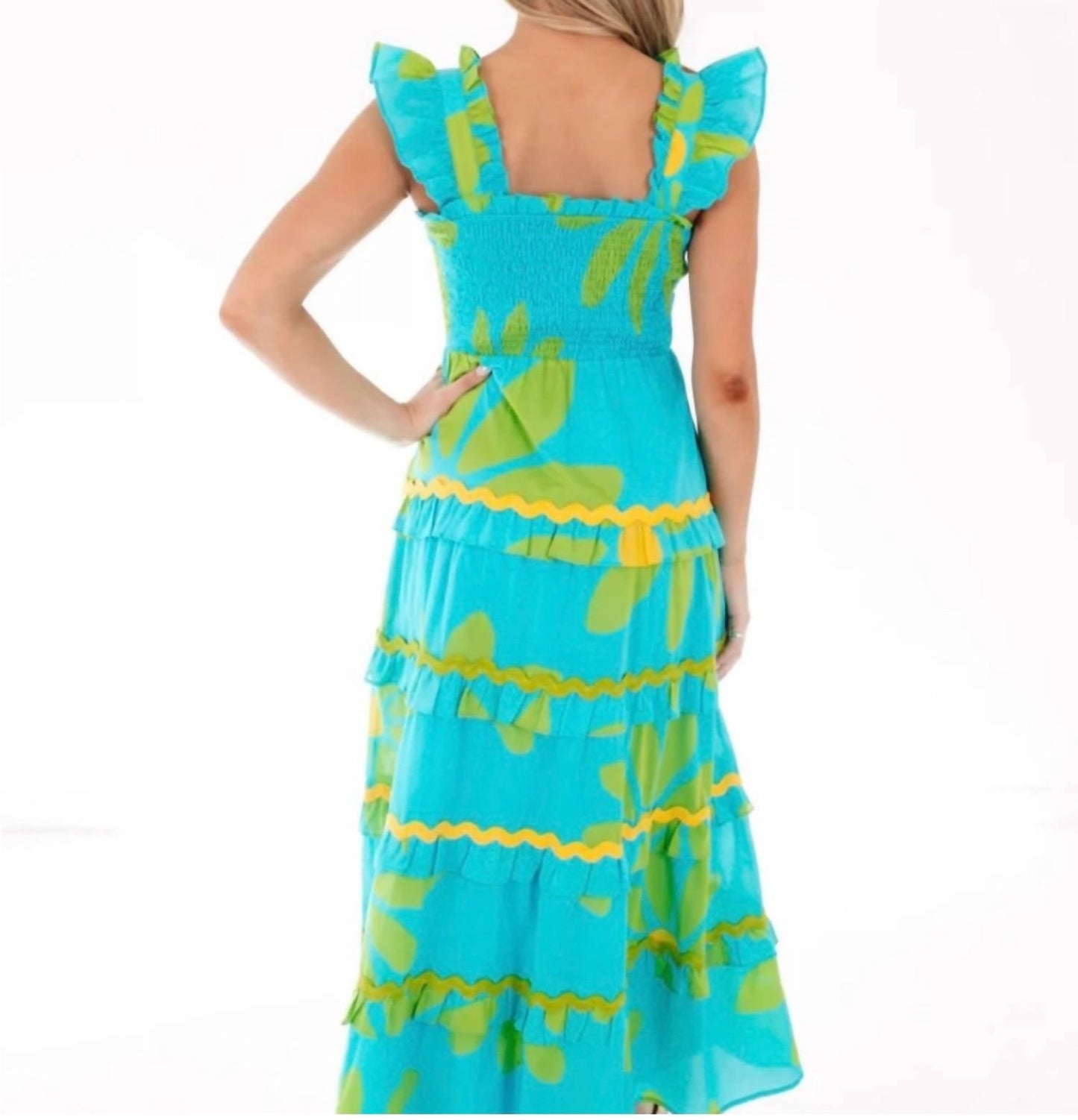 J.Marie - Women's The Indi Tier Ric Rac Midi Dress