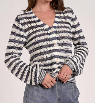 Elan - Stripe Cardigan