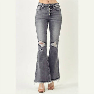 Risen - Mid Rise Flares Jeans