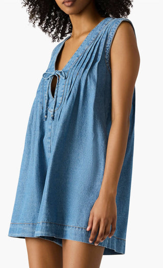 Steve Madden - Mick Pintuck Denim Romper