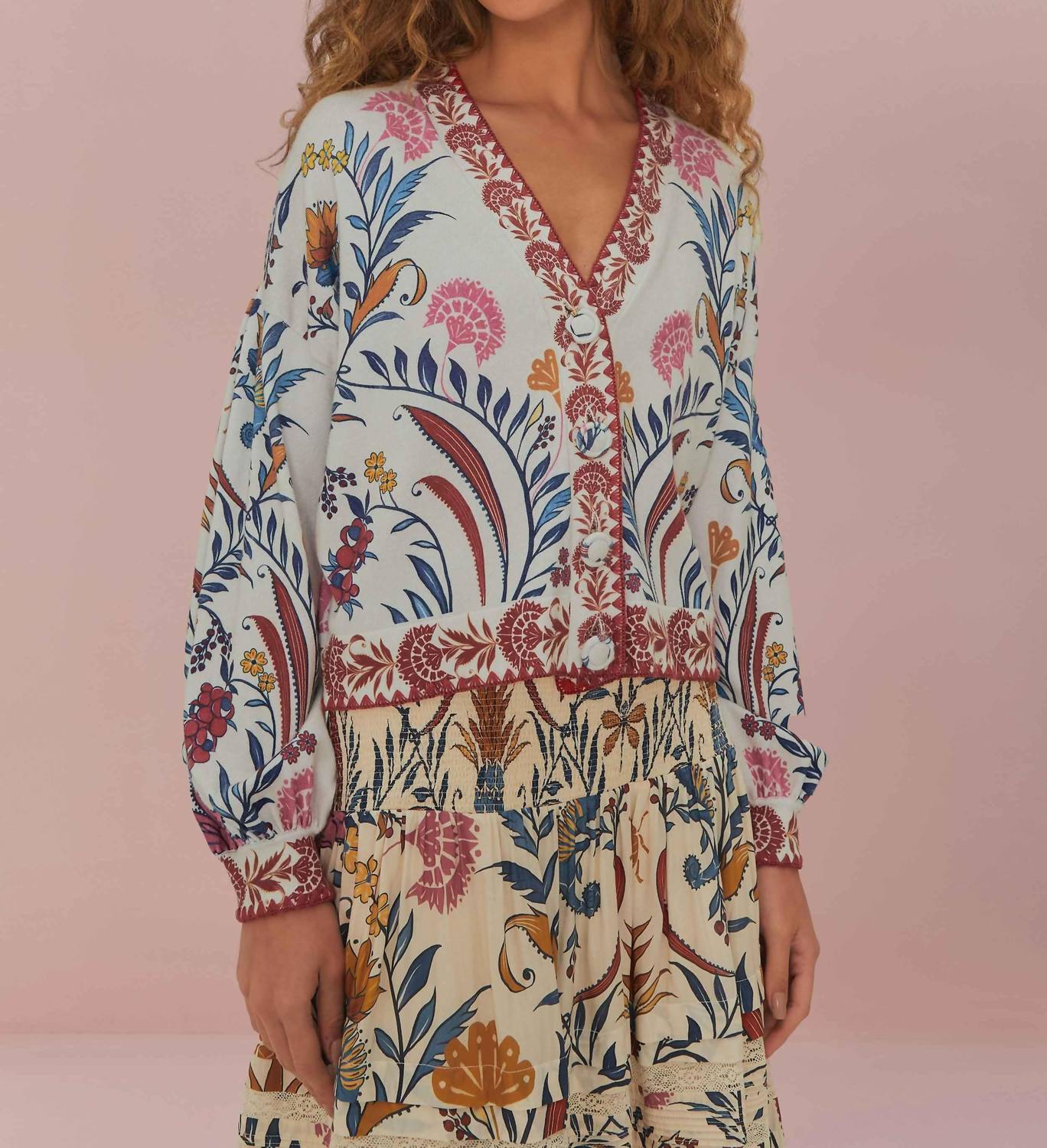 Farm Rio - Romantic Lightness Knit Cardigan