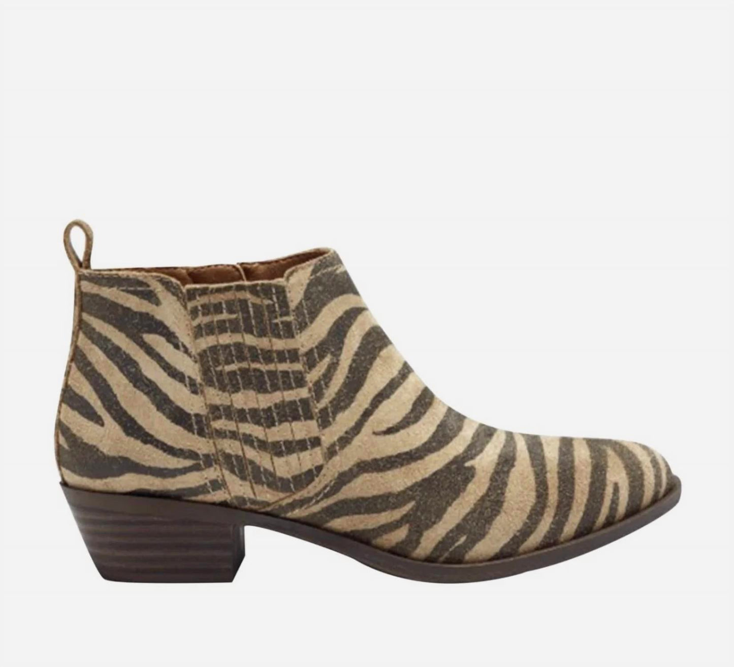 Lucky Brand - Women's Basel Low Cut Ankle Zipper Block Low Heeled Fashion Booties
