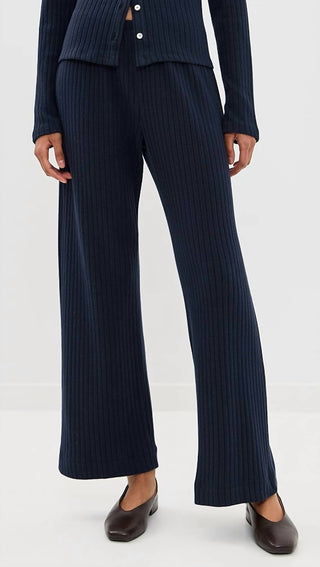Donni. - Sweater Rib Simple Pants