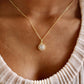 Allyanna Gifts - Women's Moissanite Halo Necklace