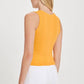 Goldie Tees - Variegated Rib Crop Tank Top