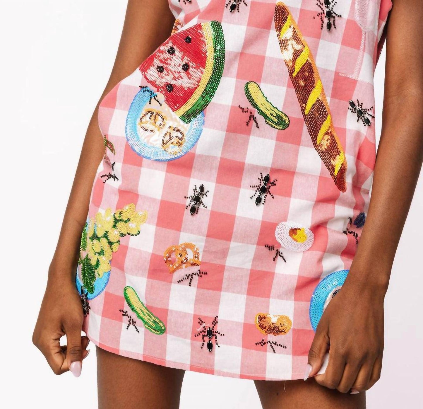 Queen Of Sparkles - Picnic Table Collar Dress