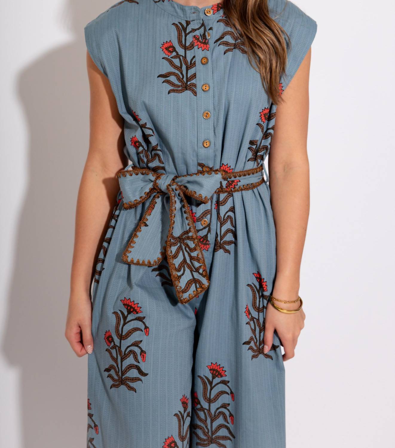 Ivy Jane - Women's Block Print Jumpsuit