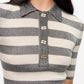 Ganni - Sparkle Rib Polo