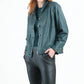 Clara Sunwoo - Liquid Leathe Button Closure Pocket Jacket
