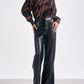 Elan - Faux Leather Wide Leg Trousers