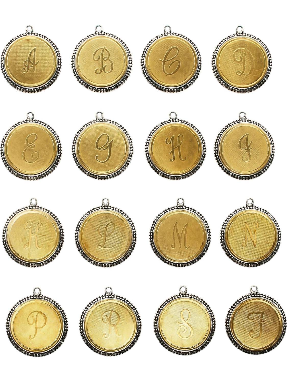 Julio Jewelry - Women's Uppercase Initial Disk Necklace - Letter E