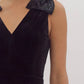 Entro - Wide Leg Jumpsuit With Sequin Bow Shoulder
