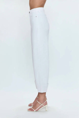 Pistola - Lana High Rise Ultra Wide Leg Crop With Cuff Jeans