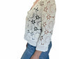 Brand Bazar - Crochet Button Down Cardigan