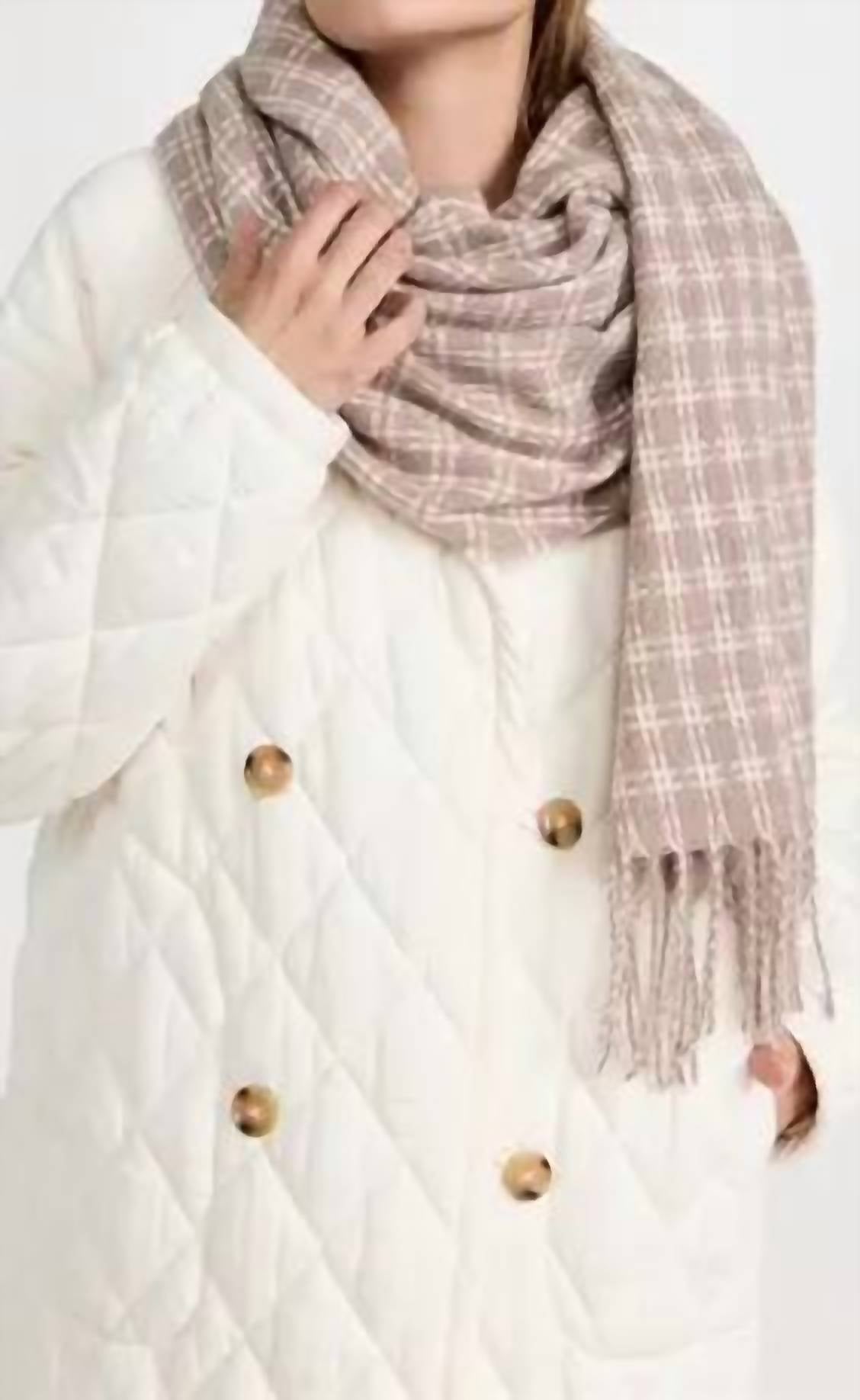 Hat Attack - Small Stitched Plaid Scarf