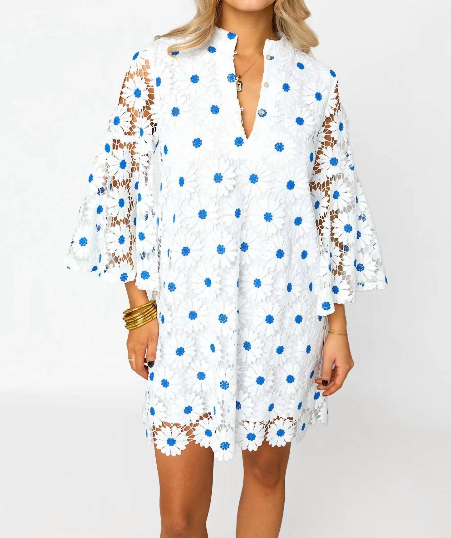 Buddylove - Wren Ultramarine Lace Mini Dress