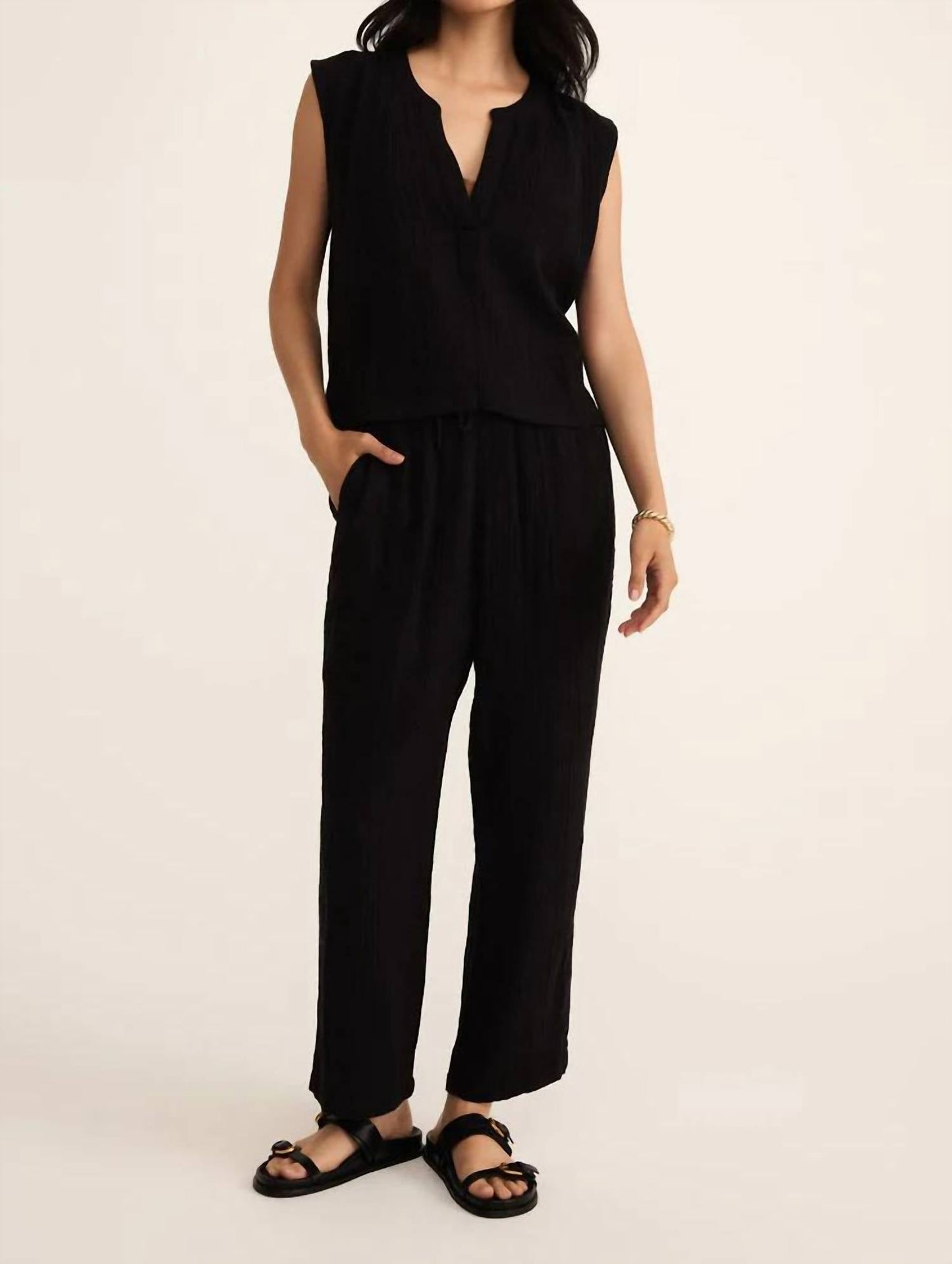 Z Supply - PLAZA AIRY GAUZE ANKLE PANT