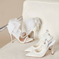 Steve Madden - Women's Mesh With Pearl Pointed-toe Slingback Pump High Heels