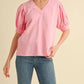 Jodifl - Macy Gray Puff Sleeve Sweater