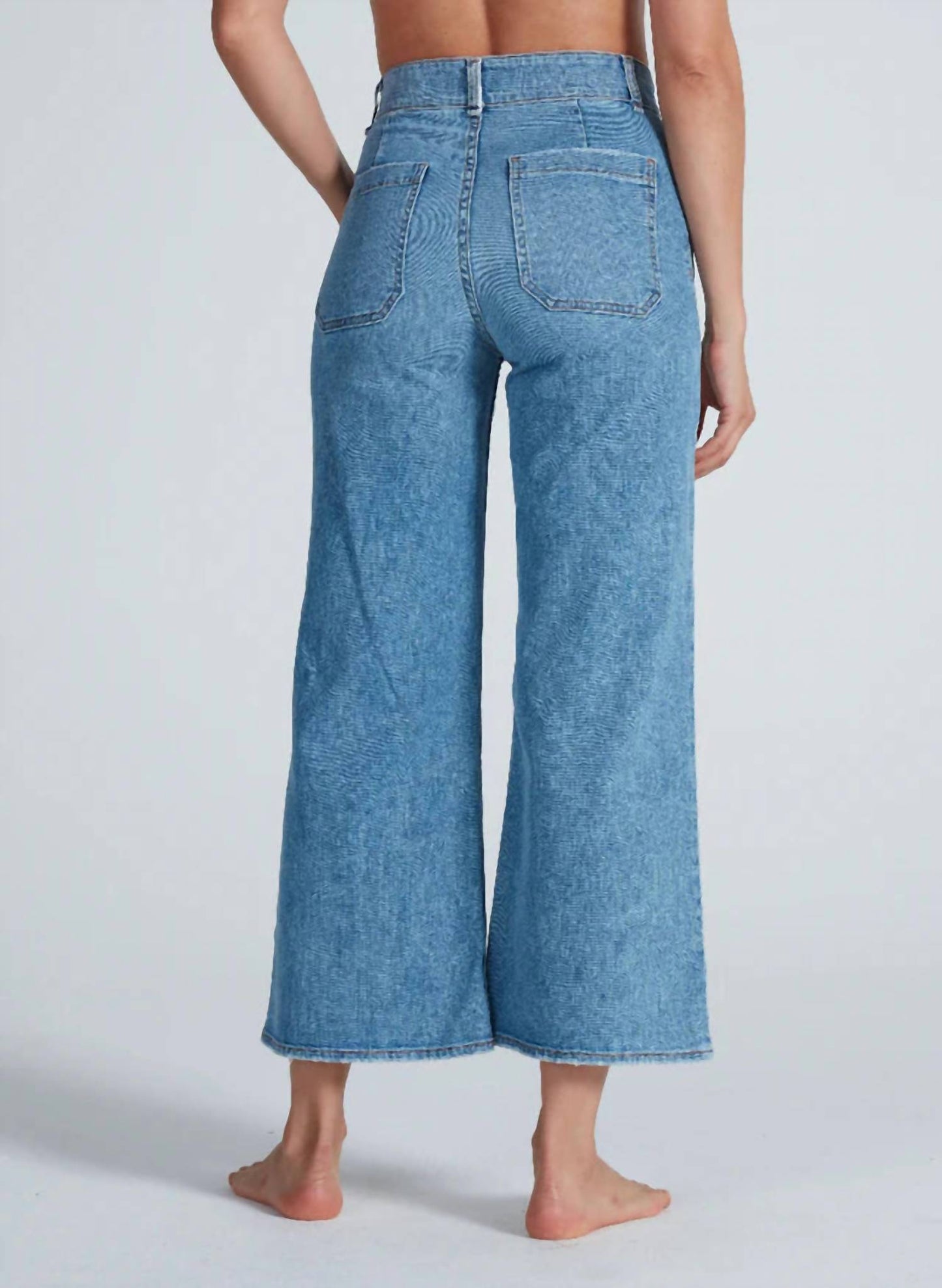 Askk Ny - Cropped Sailor High Rise Jeans