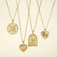Eklexic - Baby Scalloped Heart Pendant Necklace