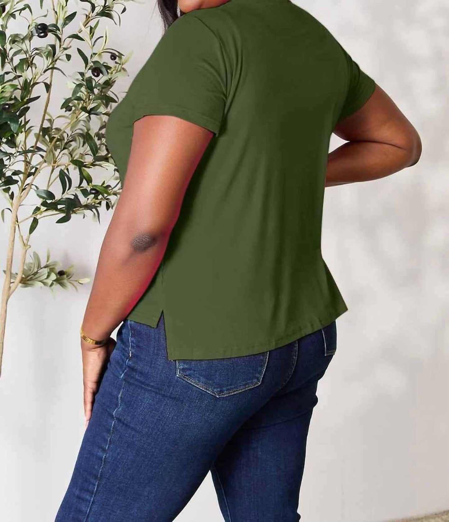 Basic Bae - Essential Curve Tee - Plus