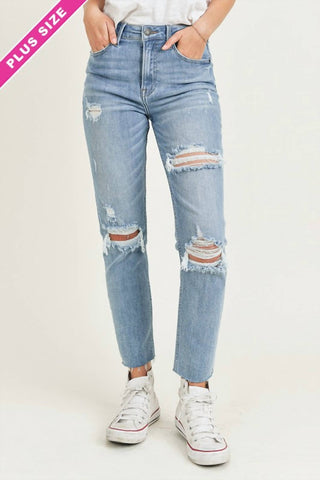 Risen - Deena Relaxed Fit Skinny Denim - VOLUME