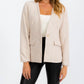 Entro - Long Sleeve Tweed Blazer