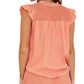 Bella Dahl - Sleeveless Smocked Ruffle Top