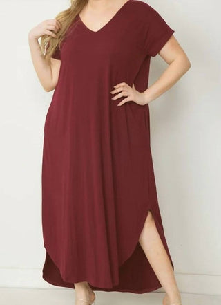 Entro - Curvy Exlusive Knit Maxi Dress
