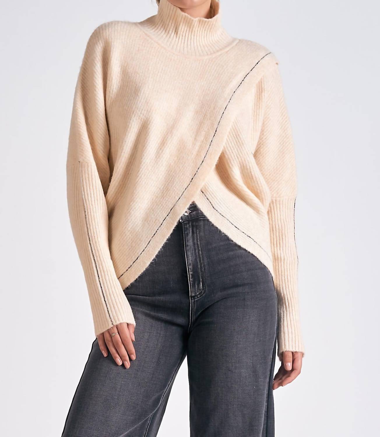 Elan - Criss Cross Sweater