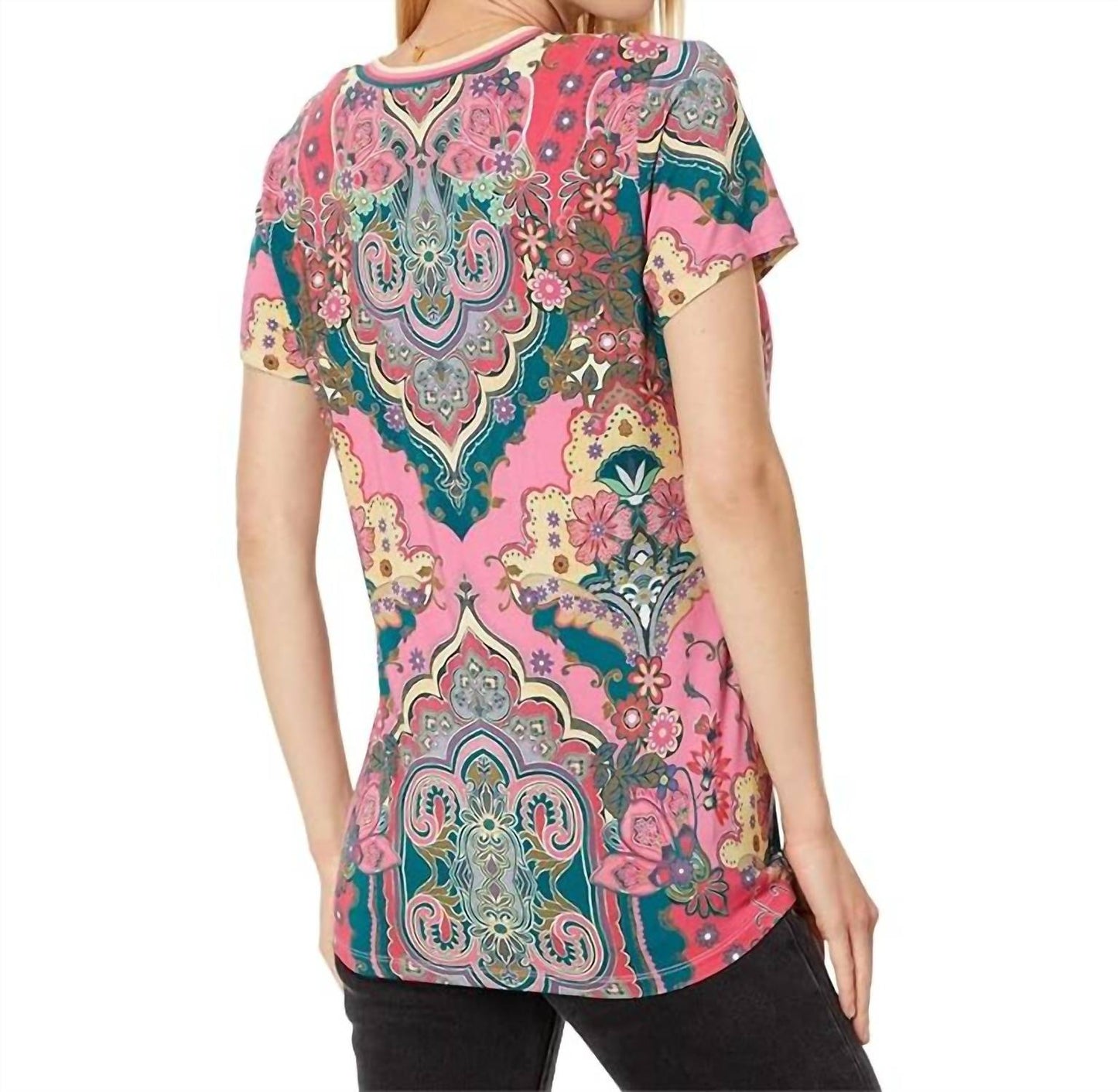 Johnny Was - Janie Favorite Short Sleeve V-Neck Tee