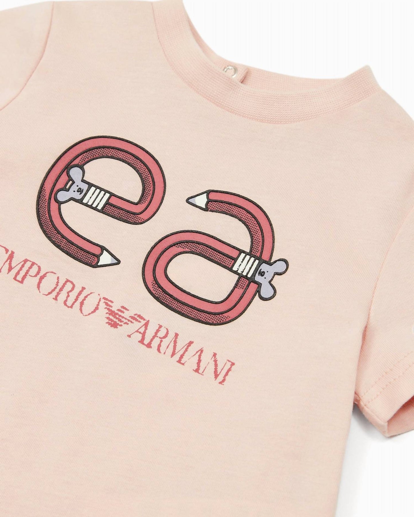 Armani - Baby Girl Pencil Logo T-shirt