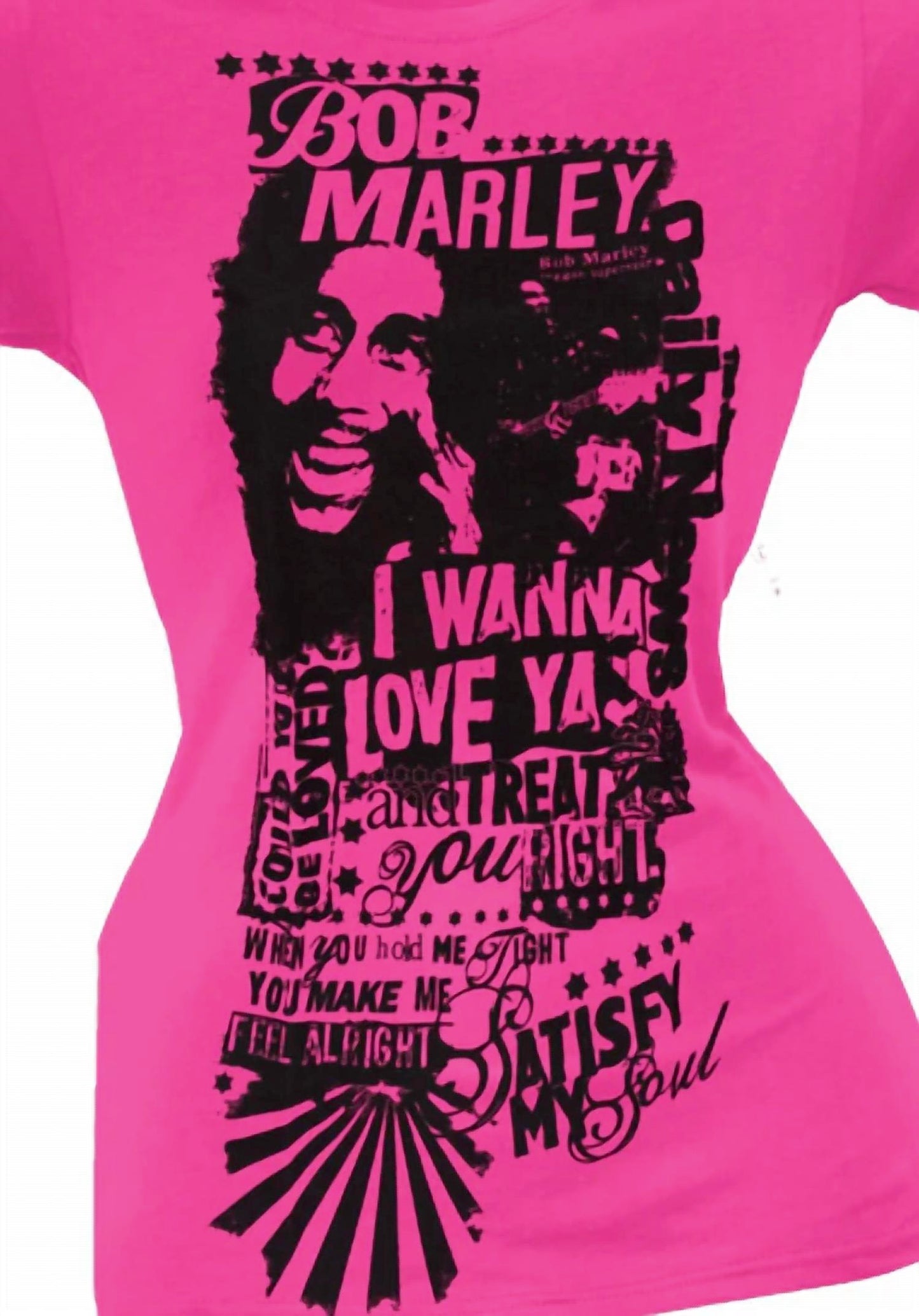 Bob Marley - Women's Wanna Love Ya T-shirt