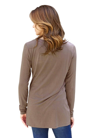 Basic Bae - Luxe Long Sleeve Top With Pockets