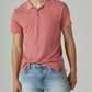 Lucky Brand - VENICE BURNOUT PIQUE SHORT SLEEVE POLO