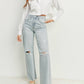 Just Black Denim - Ribcage Longer Length Straight
