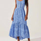 Astr - Yamila Eyelet Corset Midi Dress