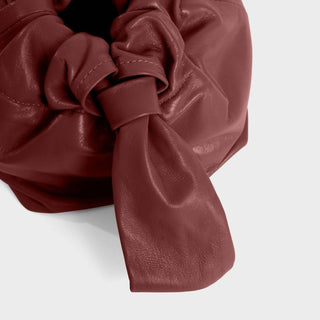 Lemiz - Women's Mariposa Twist Clutch Leather Handbag