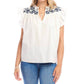 Karen Kane - Embroidered Ruffle Sleeve Top