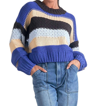 Elan - Stripe Crew Sweater