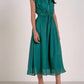 Elan - Short Sleeve Solid Midi Dress