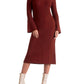 Elan - Crewneck Ribbed Sweater Dress