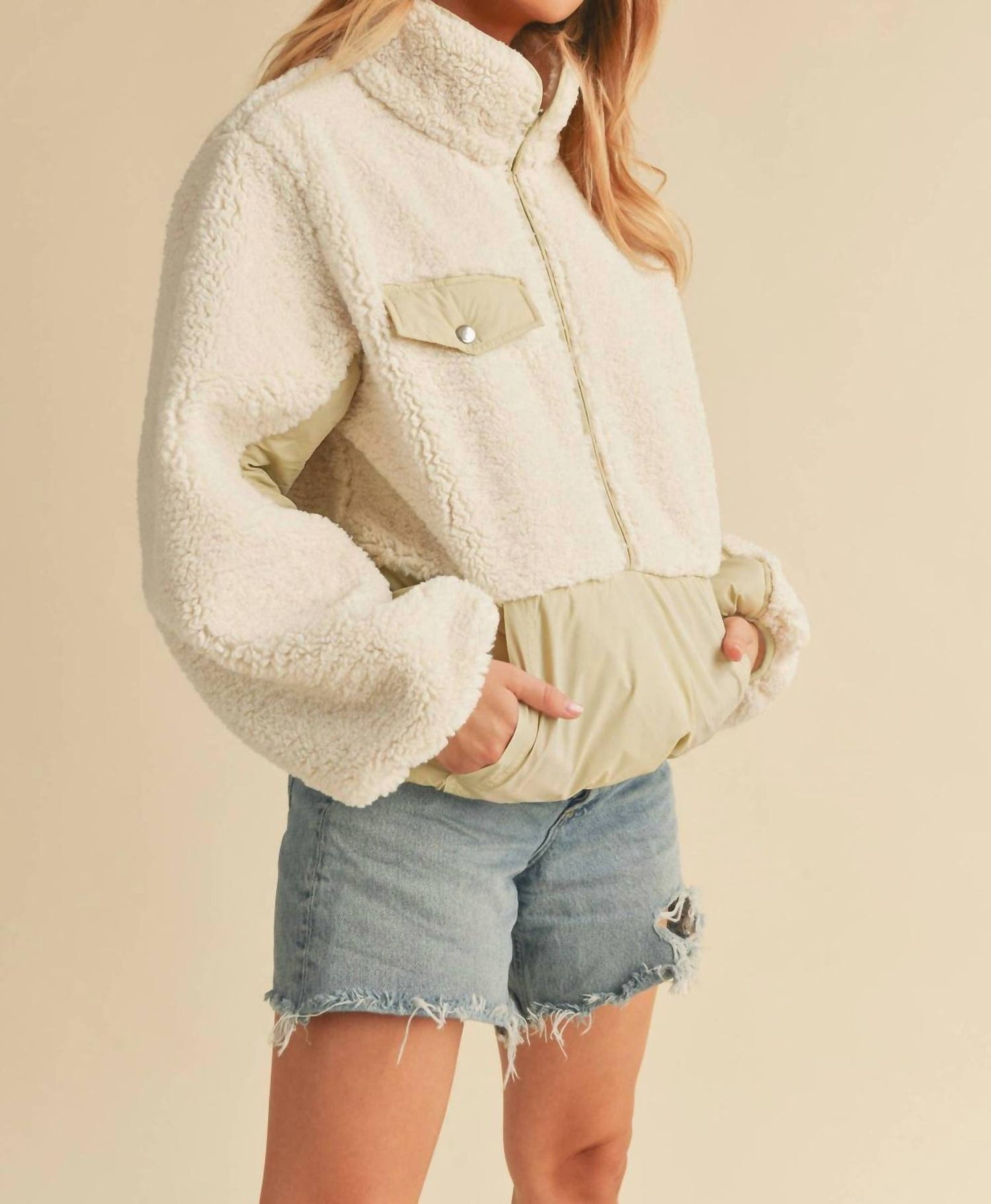 Aemi + Co - Fleece Pullover Top