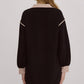 Entro - Long Sleeve Half Zip Short Dress