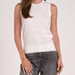 Elan - Distressed Edge Sleeveless Knit Tank Top