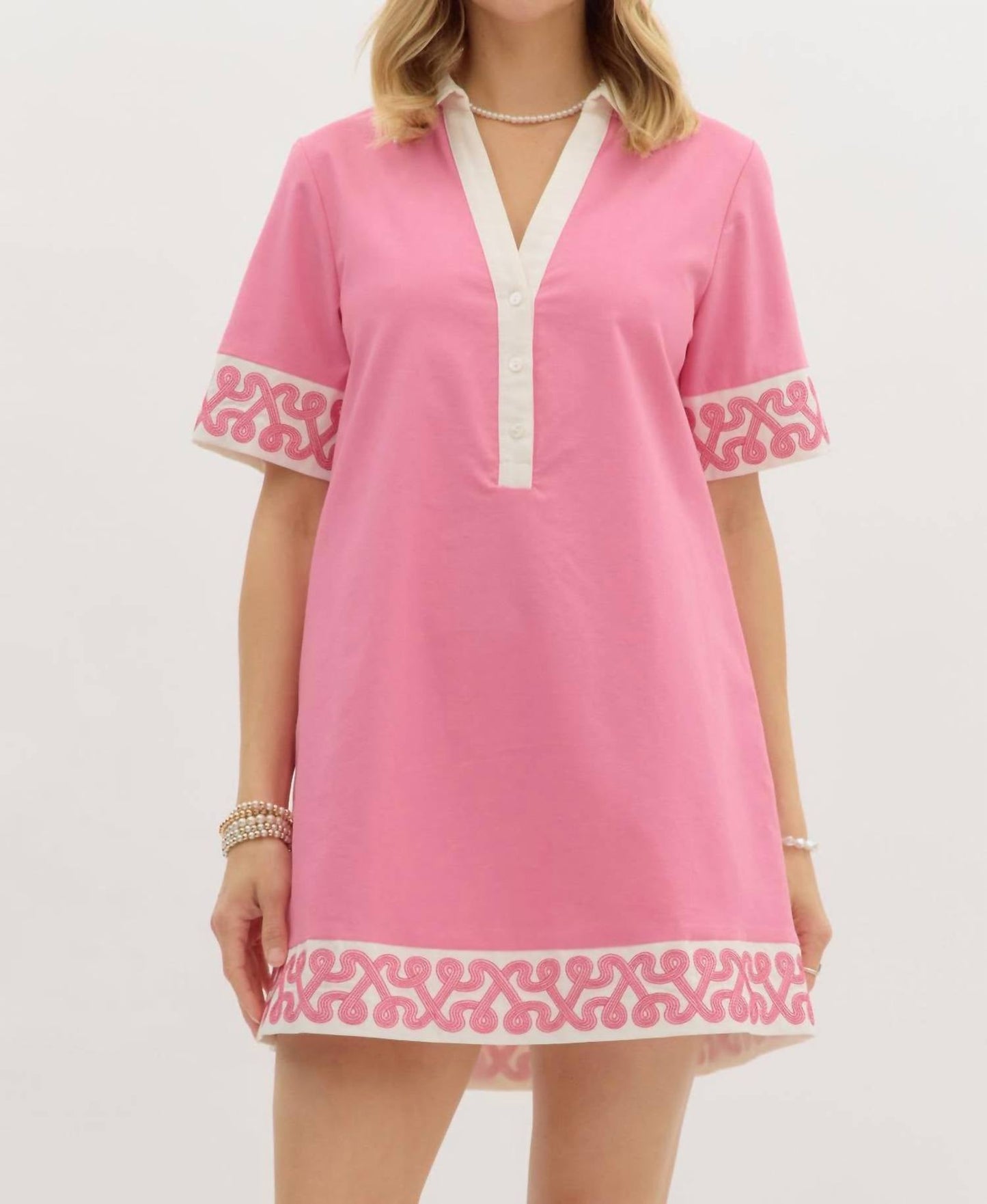 Entro - Collared Mini Dress